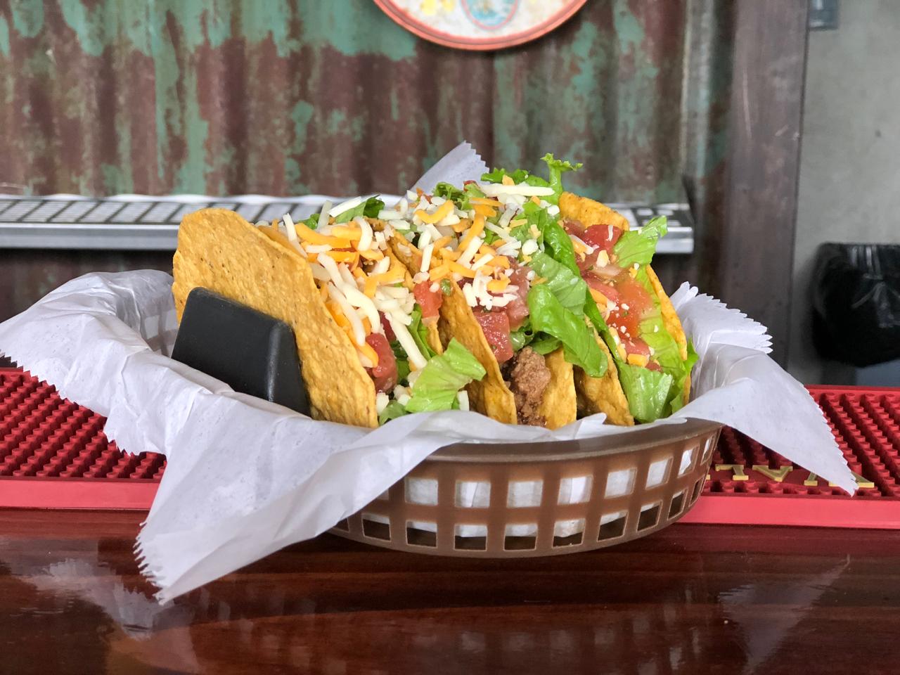 Tap House menu and food spread
